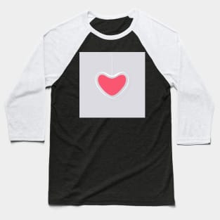 Single Hanging Heart Baseball T-Shirt